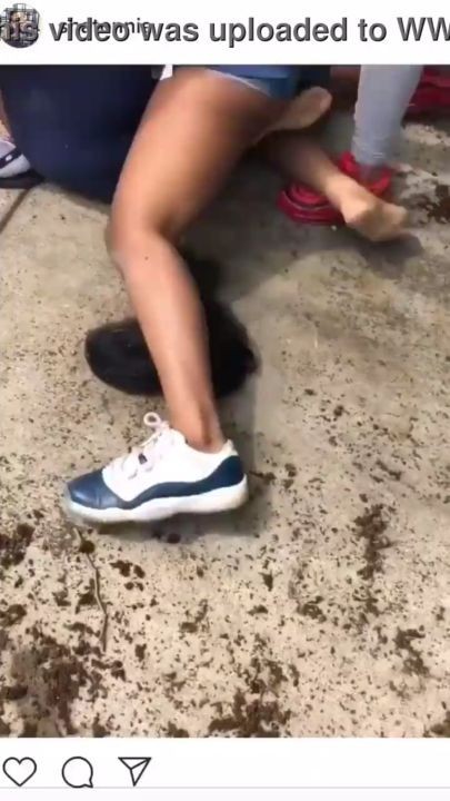 Black teens fight nipple slip, uploaded by Fantastic25