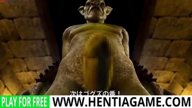 3D hentia Girl Deep throated by Monster Cock