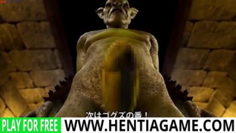 3D hentia Girl Deep throated by Monster Cock