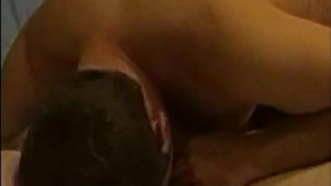 Hear my chubby wife moaing as I eat her wet shaved pussy