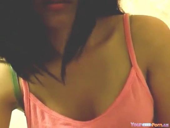 Petite Dark Haired Asian Teen With Small Tits Masturbates Her Hairy Pussy On The Bathroom Floor