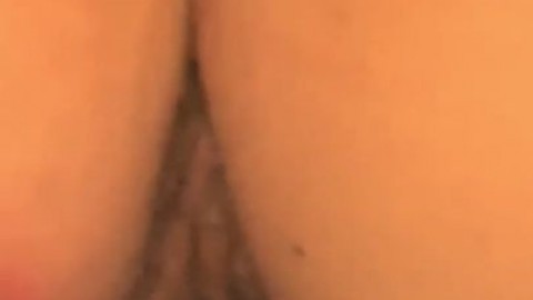 Beautiful wife bent over spreading her pussy lips