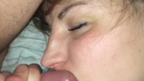 I cum on my s. and d. wife's face