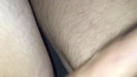 Fucking her wet & creeamy hairy pussy. Young amatuer couple