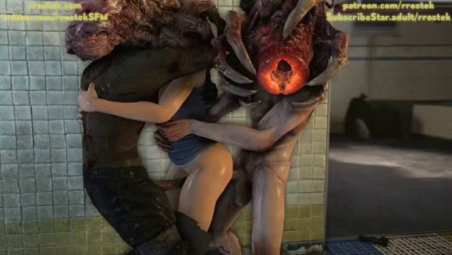 Jill Valentine in Trouble 3D Monster porn animation