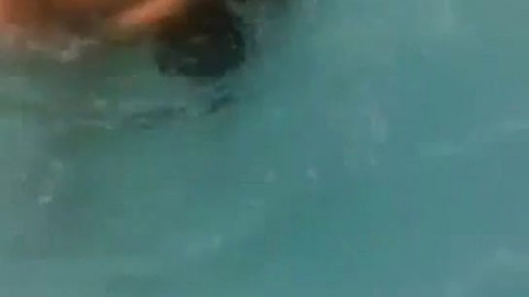 mast in swimming pool. Amateur Porn