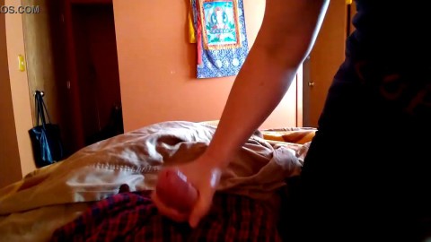 Dirty Whore Handjob Ends in Cumtastic Surprise