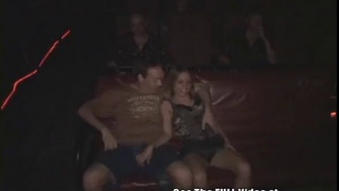 Teen Girl Gets Ass Full Of Cum in a Dirty Porn Theater