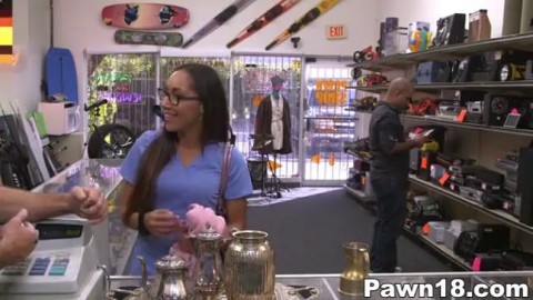 Sexy Nurse at Pawn Shop