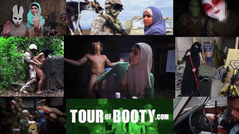 TOUR OF BOOTY - Fresh Arab Pussy For These Horny American Soldiers