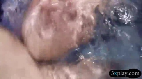 Hotties pool blowjob and fucked with nasty guys in orgy