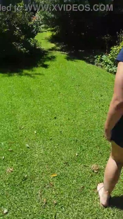 Cumming in Girlfriends Panties at the park