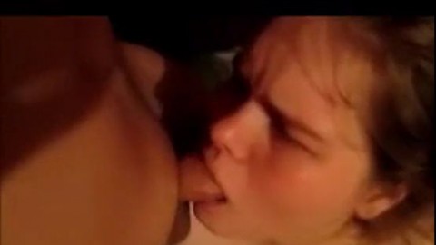 Wife Get Throat Fuck Gagging & Throwing Up With Cum Shoot Down Throat