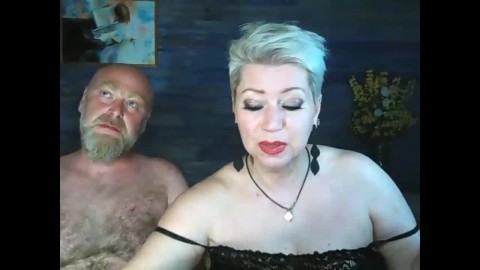 Real mature couple Addams-Family fuck in their suburban house; sucking nipples, dick & hard fisting!