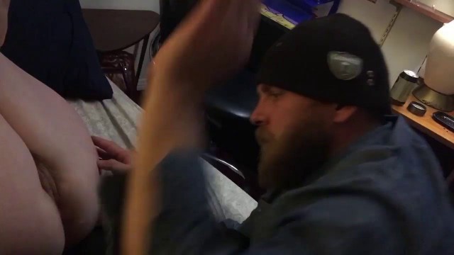 Eating Out Hairy Pussy in front of Girlfriend - BunnieAndTheDude