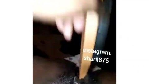 Jamaican Schoolgirl Uses Hairbrush in Her Pussy Ft Makerel