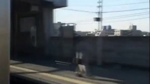 Japanese girl groped in a train with no panties