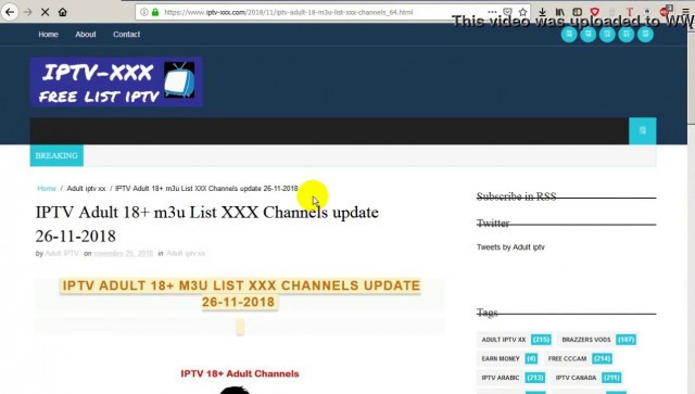 IPTV Adult 18 m3u List XXX Channels update every day uploaded by  