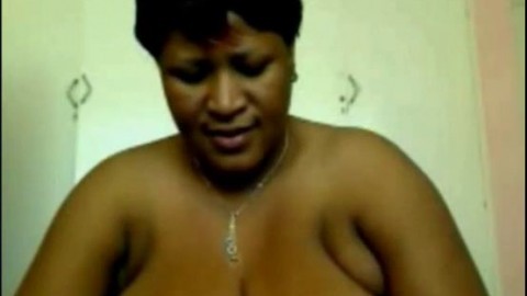 Black BBW Woman on Cam Enormous Boobs