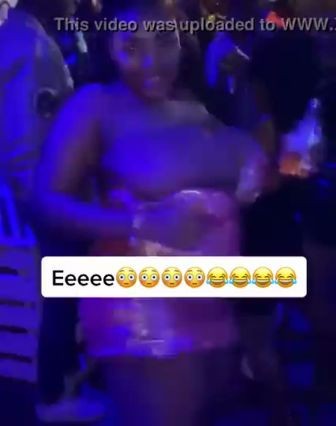 big boobs pop out in club
