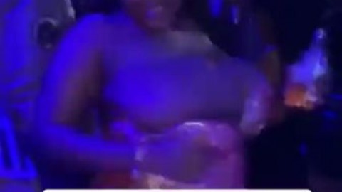 big boobs pop out in club