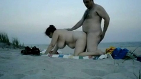 CHUBBY COUPLE HAVE SEX ON THE BEACH more on http://www.allanalpass.com/CMQ95