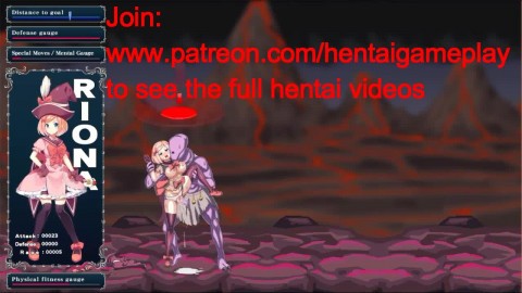 Cute witch girl hentai having sex with monsters men in Suf magic girl ryona sex game