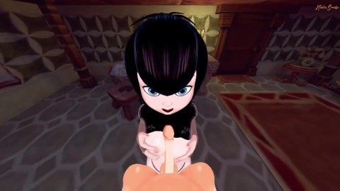 POV fucking Mavis in a haunted hotel room, fuck her doggystyle before cumming in her pussy - Hotel Transylvania Hentai.