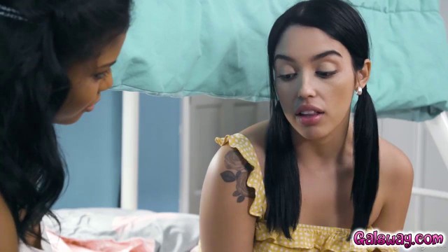Vanessa Sky writhe in pleasure in her first lesbian sex with Nia Nacci at the Lesbian Summer Camp