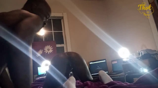 Thot in Texas - Throwing Cum inside African American Pussy Creampies Cumshots