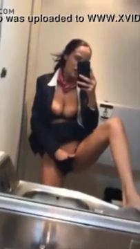 Masturbate on Airplane Toilet - 969camgirls.com