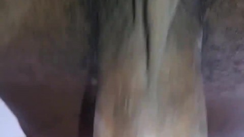 Puerto rican slut takes a creampie deep as she cums hard on my cock
