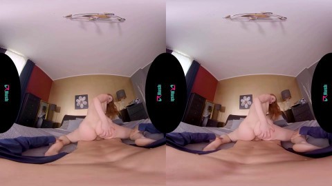 VRHUSH Charlie Red riding her stepfathers big cock in virtual reality
