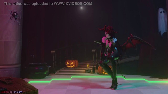 [MMD] Halloween Special! Succubus dances for you and fucks her slaves (NSFW version)