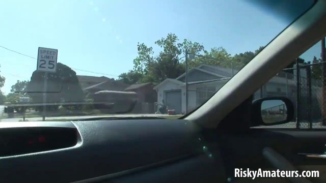 Sexy girl next door playing with her big tits