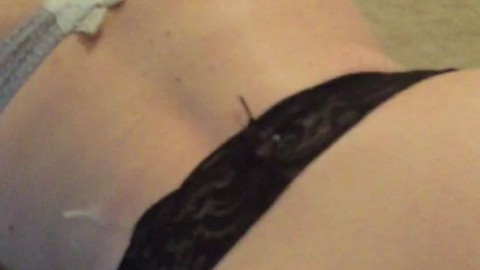 Wife loves cum on her ass after getting fucked from behind