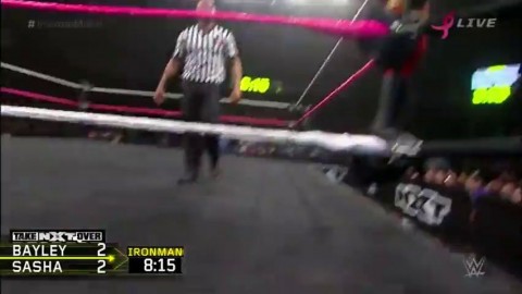 Sasha Banks vs Bayley. Ironwoman match. NXT.