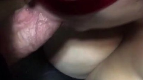 Wife with big titts sucks husbands friend's cock