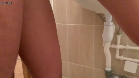 I fucked my 19 y.o. girl-friend right in the bathroom after our walk! Katty West