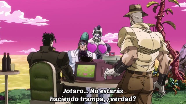 jojo's bizarre adventure stardust crusaders Egypt Arc capitulo 18 (sin censura)