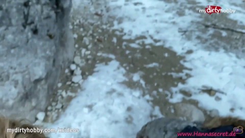 MyDirtyHobby - Busty teen gets a huge cumshot while fucking in the snow