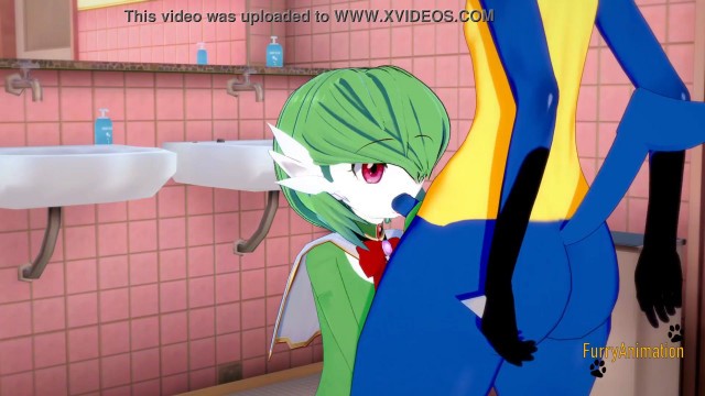 Pokemon Hentai Furry Yiff - Lucario sex in the restroom - Manga anime Japanese asian porn