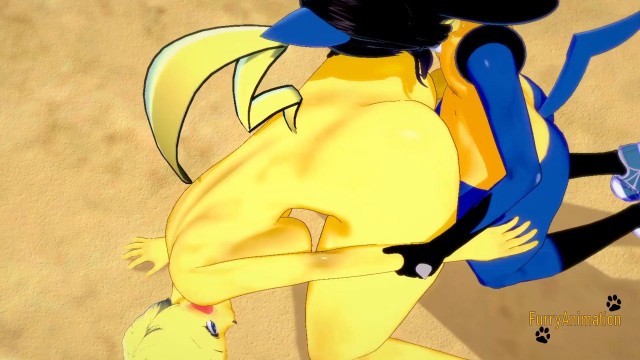 Pokemon Hentai Furry Yiff 3D - Lucario x Pikachu hard sex - Japanese asian manga anime game porn animation