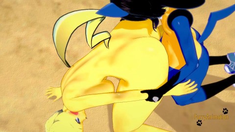Lucario Animated Hentai - Cumception
