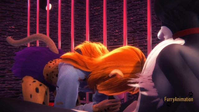 Furry Yiff Hentai POV Blowjob and Fucked Cat x Leopard - 3D Manga anime cartoon japanese porn
