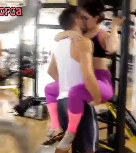 Gym makeout and groping