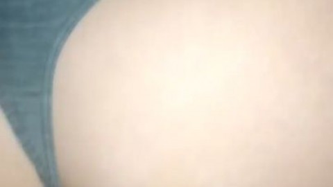 Blonde PAWG takes it hard from behind POV