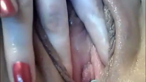 Wet Pussy Lips Close Up