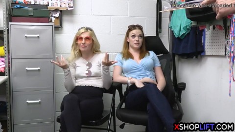 Minxx Marley and Samantha Reigns stole sunglasses before office sex by cop