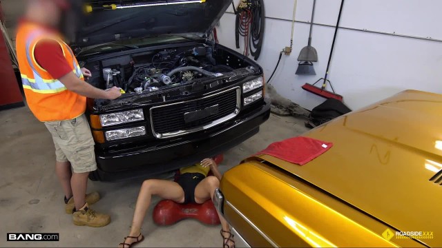 Roadside - Car Guru MILF Fucks Her Car Mechanic